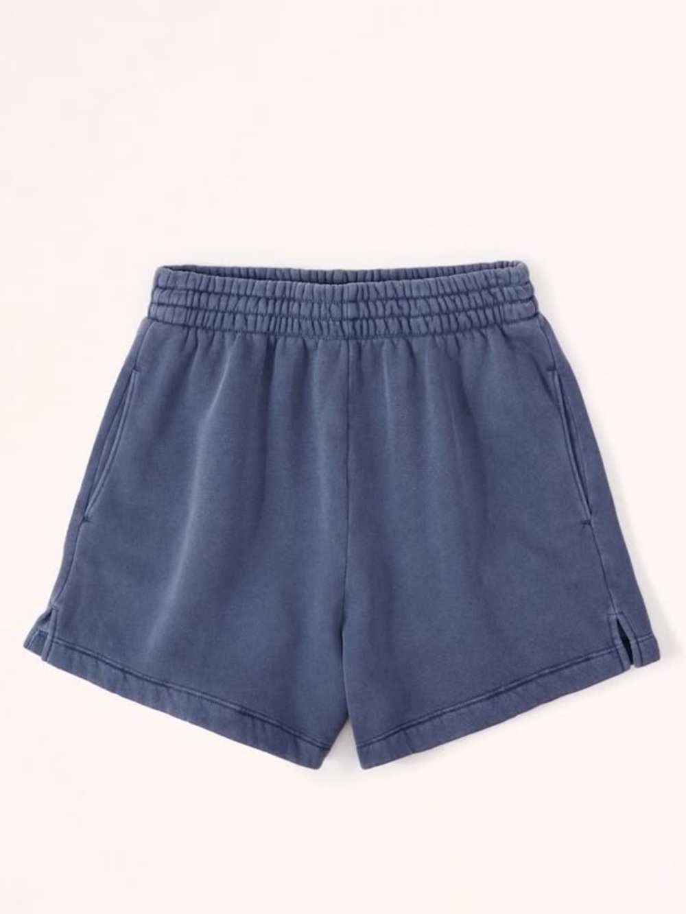 Abercrombie Vintage Sunday High-Rise Shorts - Blue
